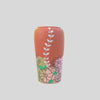 Hand painted Flower Pot(Tall) with Painted Pink Flower Design