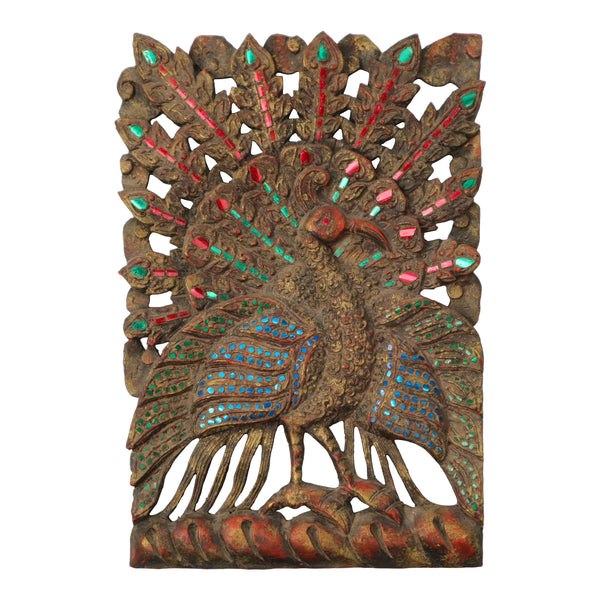 Antique Inspired Wooden Wall Hanging -