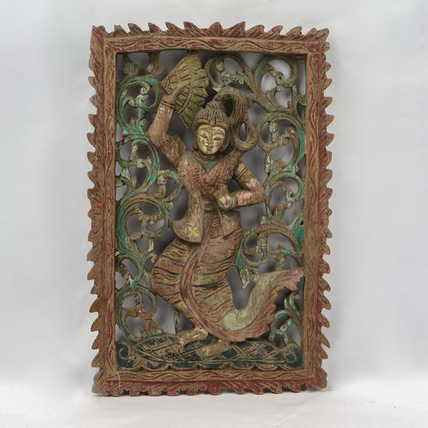 Antique Inspired Wooden Wall Hanging -