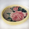 Hand Painted Plate with Decoupage Floral Design