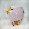 Hand Painted Pot with Decoupage Floral Design