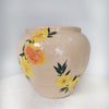 Hand Painted Pot with Decoupage Floral Design