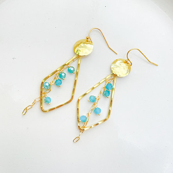 Dazzling Beaded Drop Earrings