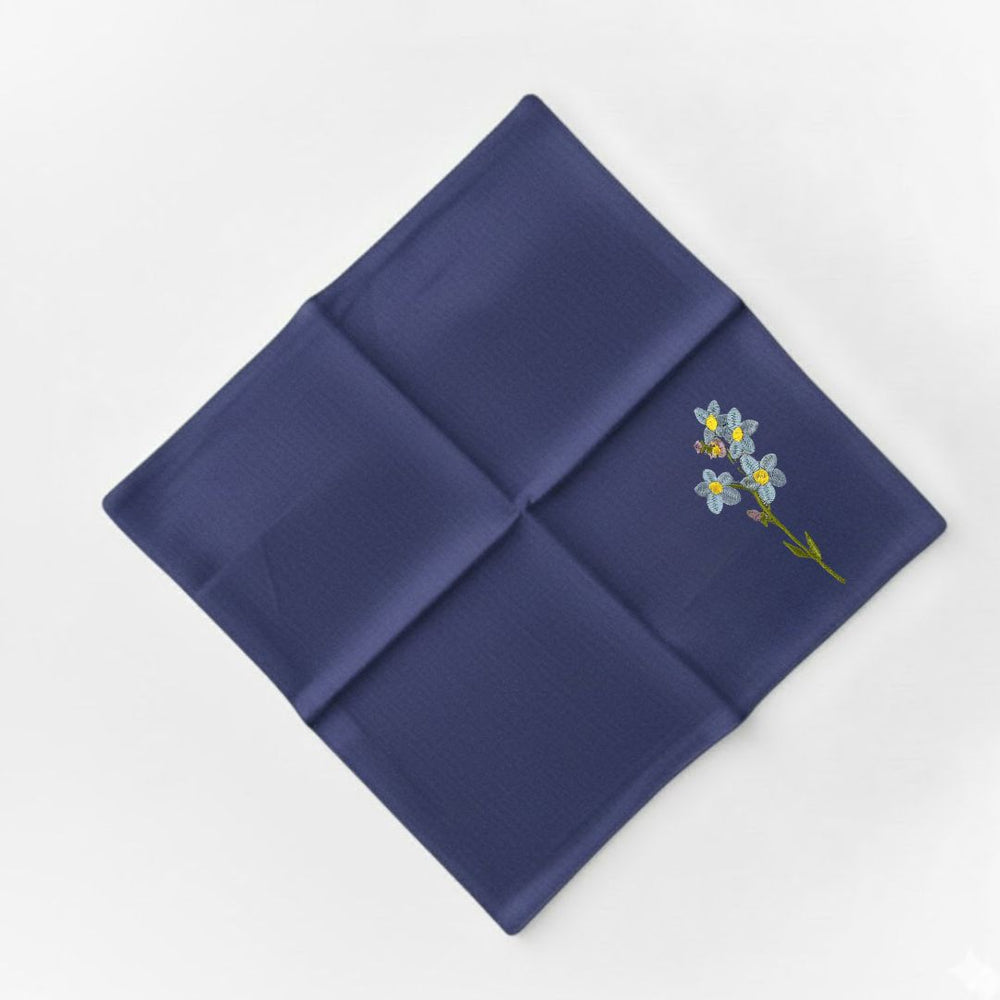 Flore: Embroidered Cotton Tea Towel