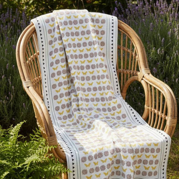 Garten: Throw Blanket – Natural Cotton