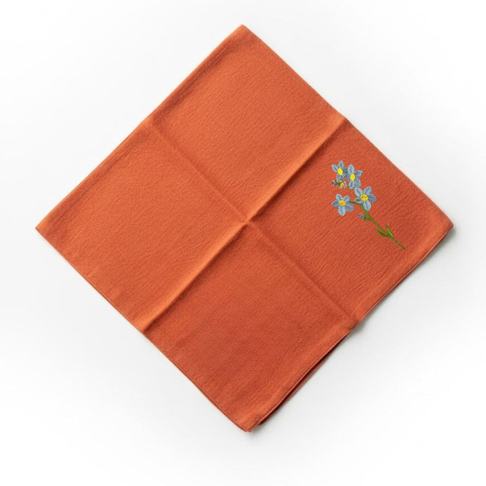 Flore: Embroidered Cotton Tea Towel