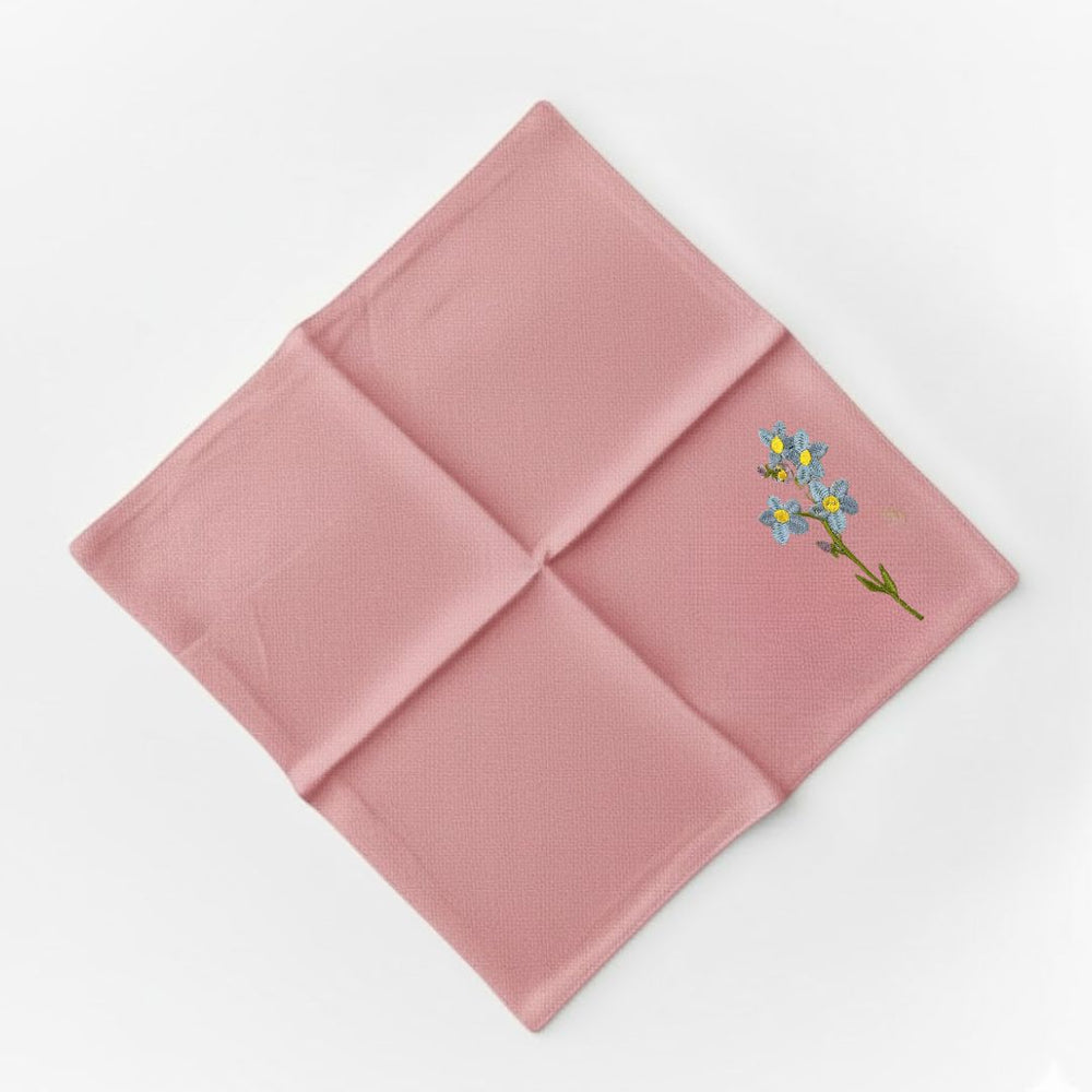 Flore: Embroidered Cotton Tea Towel
