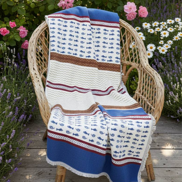 Garten: Throw Blanket – Natural Cotton