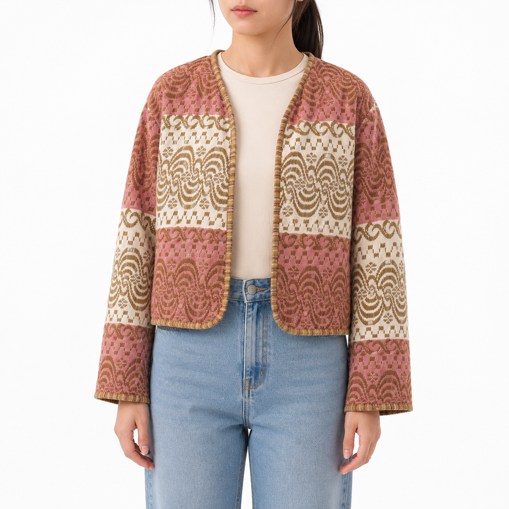 Twal Tar Jacket (Cream Pink)