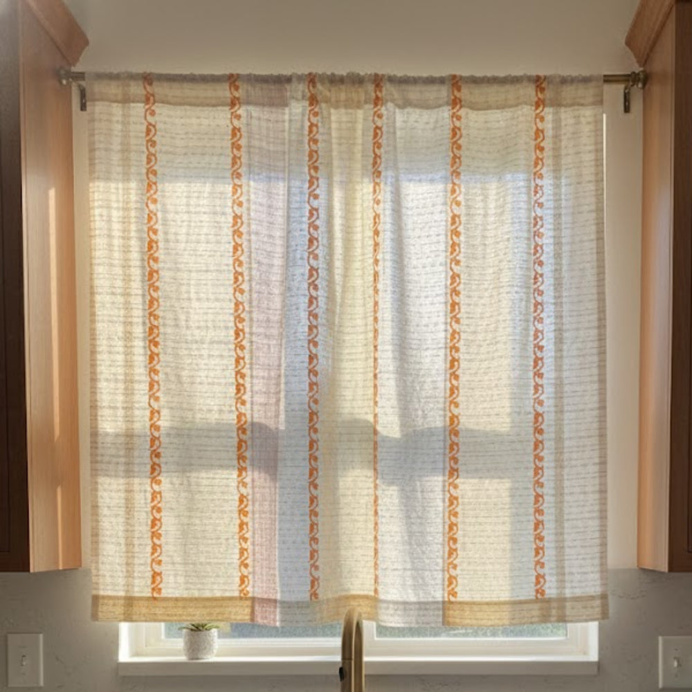 Garten: Inle Cotton Curtain (Achun Cheik Scren Print)