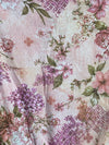 Vintage Blossom Cotton Linen Fabric