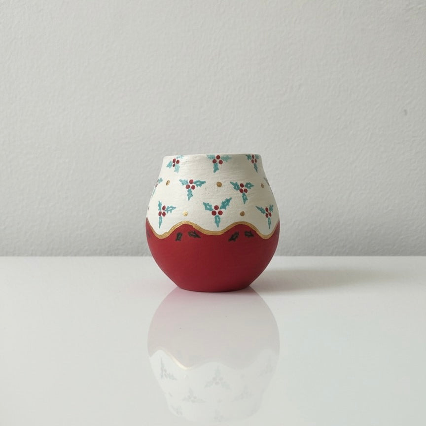 Christmas Candle Pot