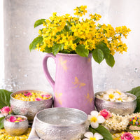 Thingyan Decorative Pitcher: Purple Bloom