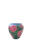 Hand painted Pot with Painted Flower Design