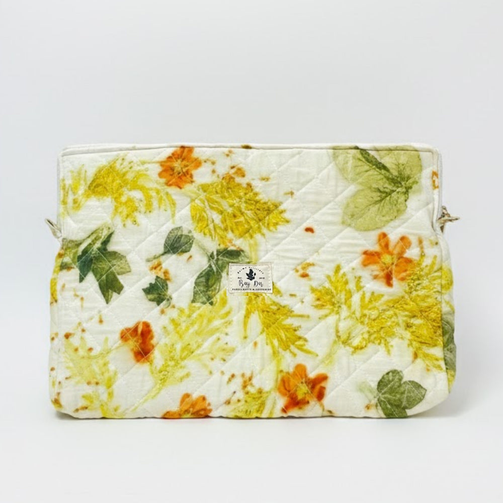 Garten: Eco Print Fabric Laptop Bag