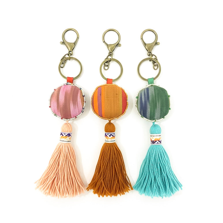 Round Shape Tassel Key Chain
