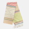Cotton Shawl with Colorful Stripes: Colorful Squares