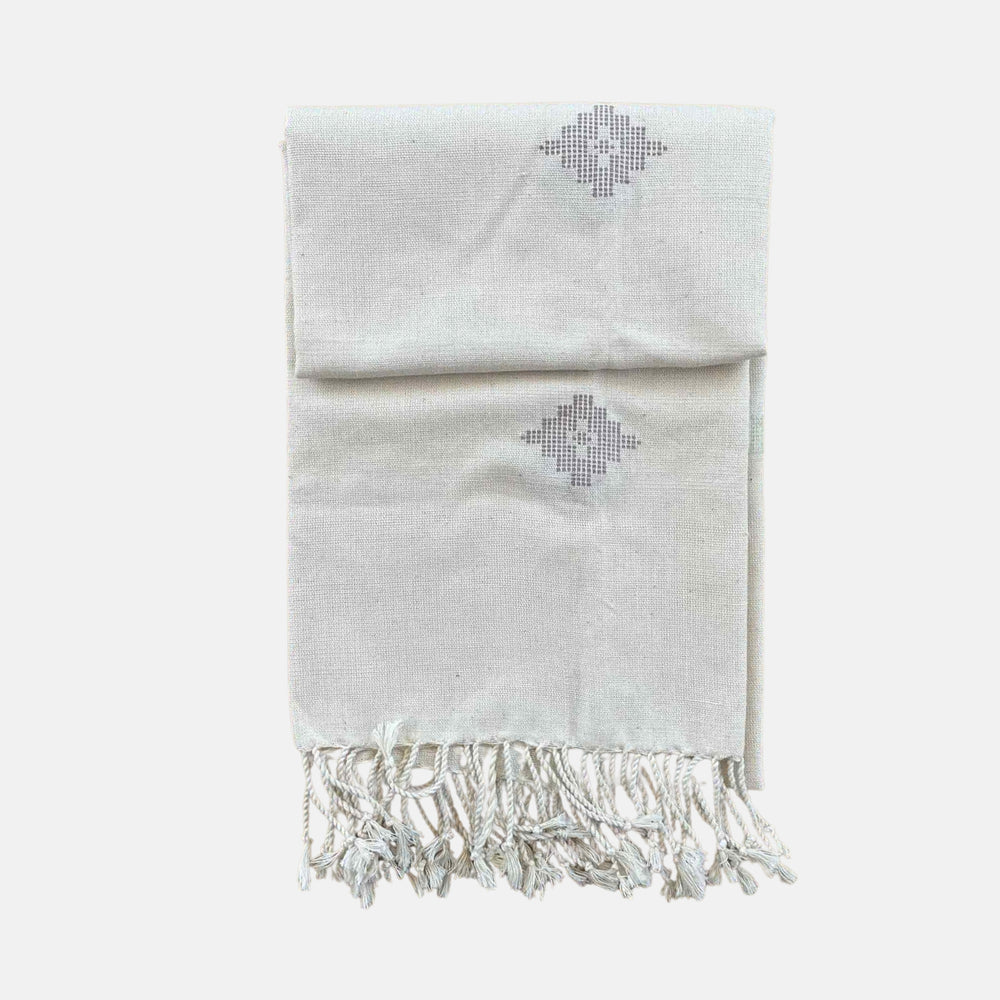 Diamond Pattern Cotton Shawl