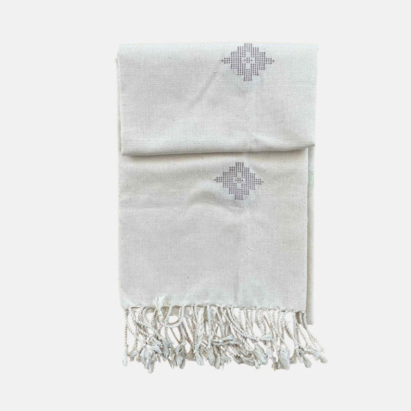 Diamond Pattern Cotton Shawl