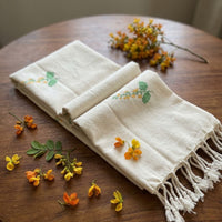 Thingyan Edition: Blooming Padauk Cotton Shawl