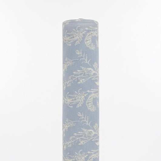Soft Botanical Outline Print Fabric Roll
