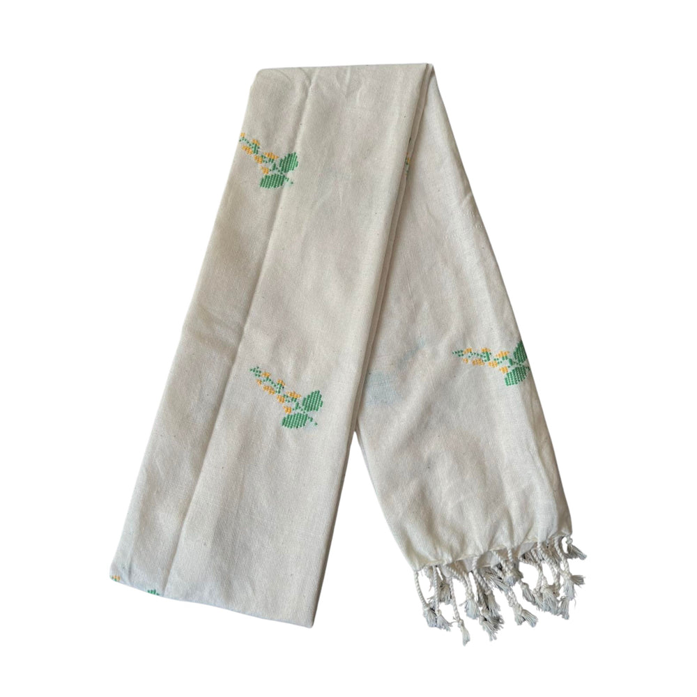 Thingyan Edition: Blooming Padauk Cotton Shawl
