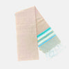 Cotton Shawl with Colorful Stripes: Light Pink