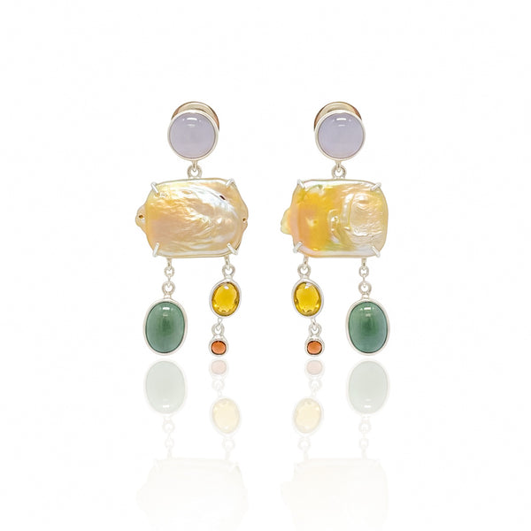 Pearlescent Dangle Earrings