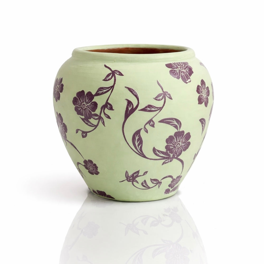 Thingyan Decorative Atar Pot: Fresh Mint Green