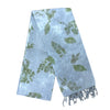 Garten: Eco Print Shawl Natural Cotton with Botanical Prints