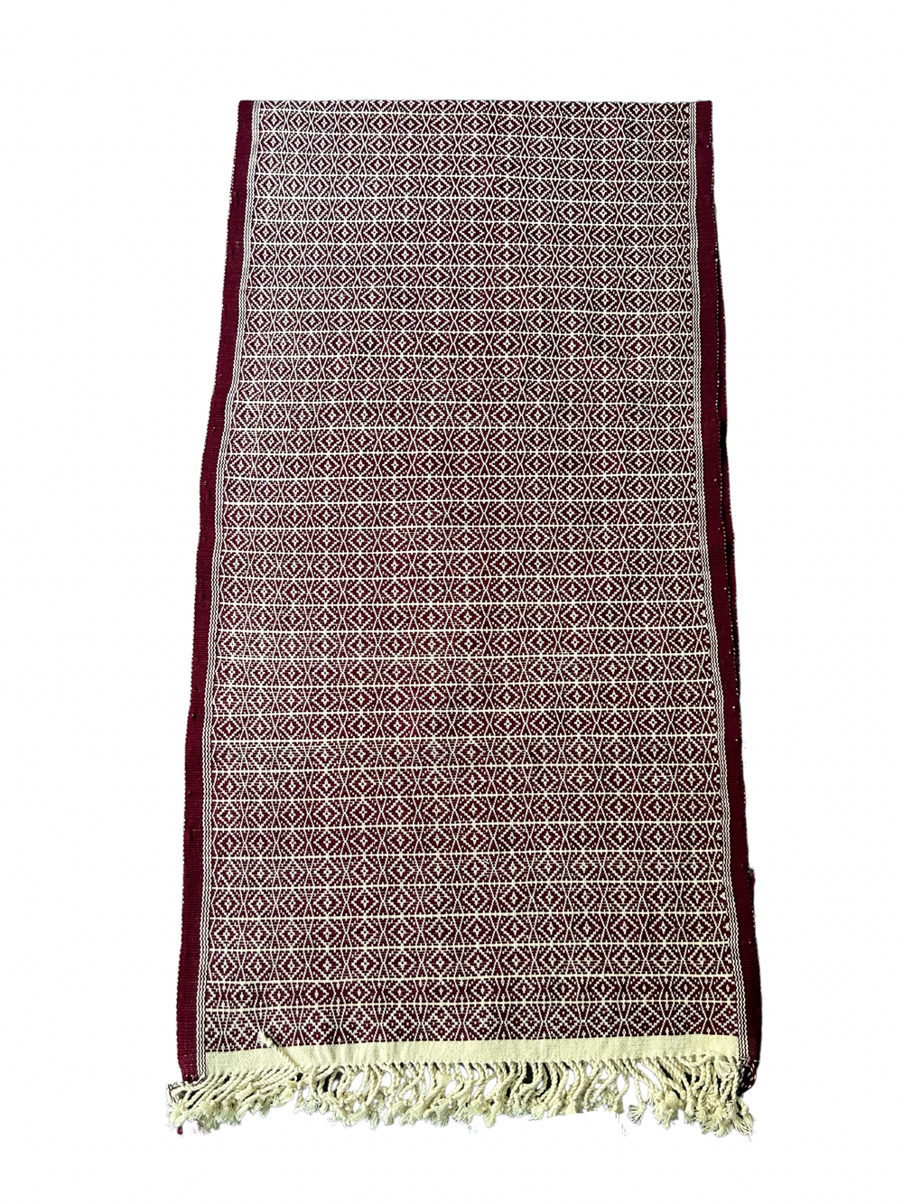 Natural Dyed Handwoven Cotton Table Runner