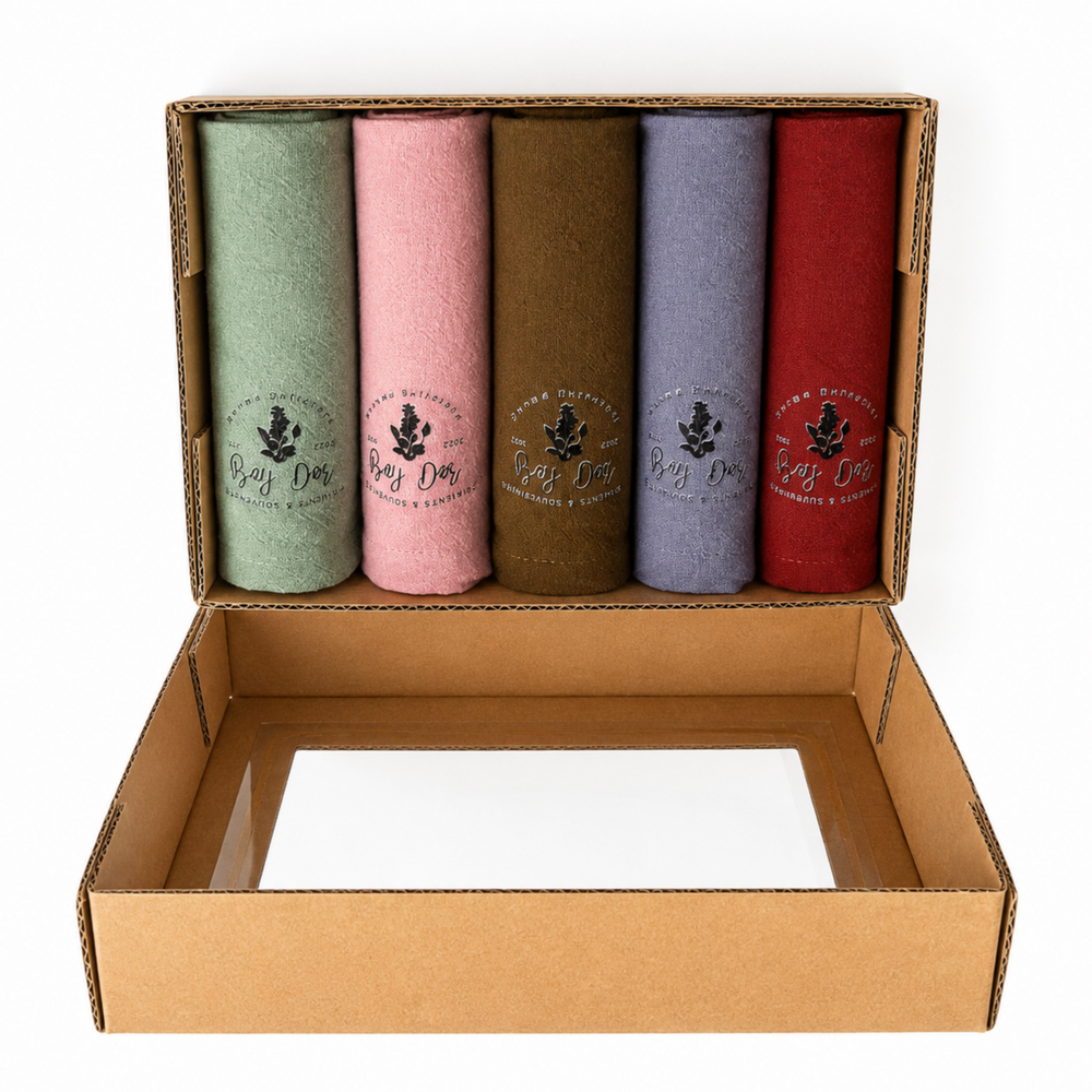 Plain Tea Towel Set – 5 Pieces