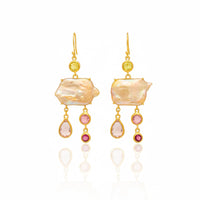 Pearlescent Cascade Earrings