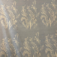 Soft Botanical Outline Print Fabric Roll