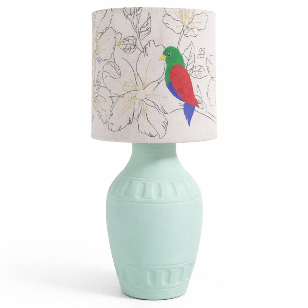 Love Birds: Table Lamp (Mint Green)