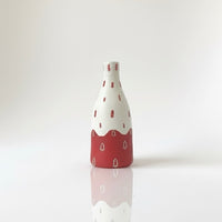 Hand-Painted Christmas Vase