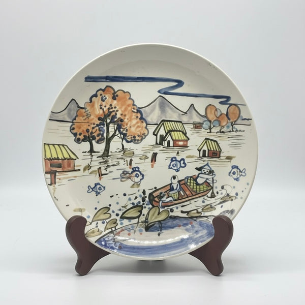 Round Hand-painted Plate