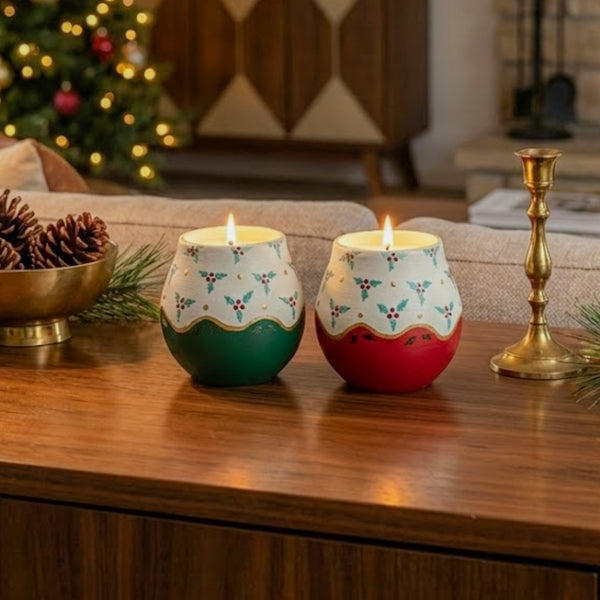 Christmas Scented Candle Pot
