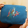 Heritage Touch Collection: Embroidered Cosmetic Pouch