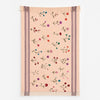 Hand Embroidered Floral Throw (Pastel Pink)