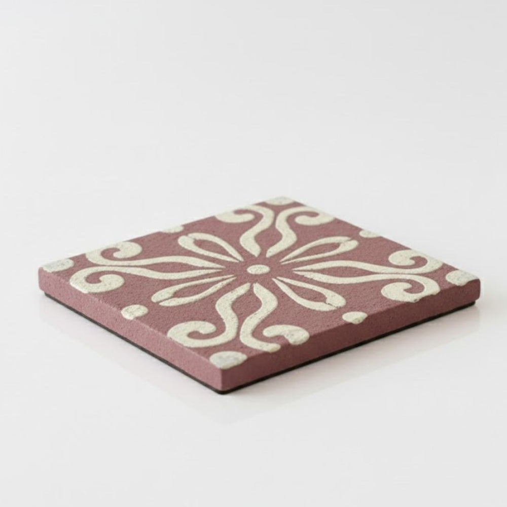 Table Tale: Square Clay Coaster