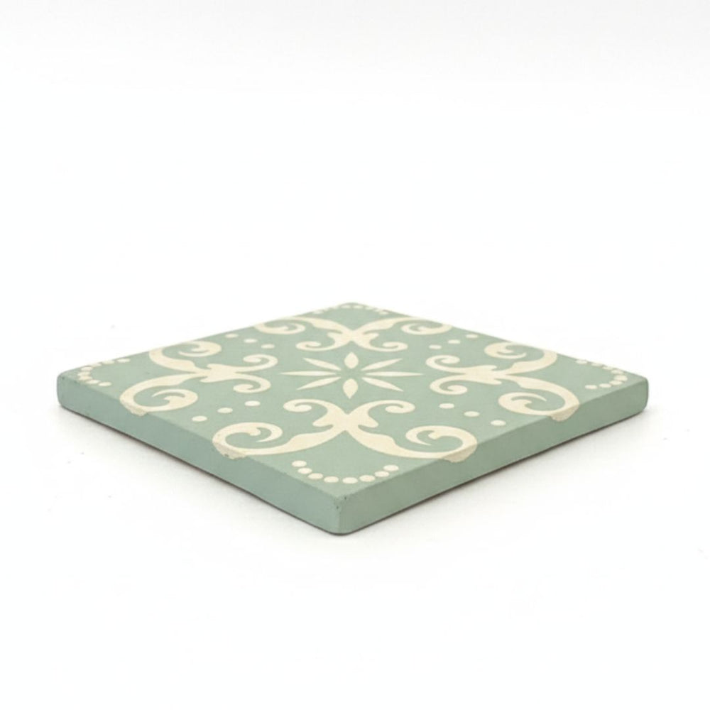 Table Tale: Square Clay Coaster