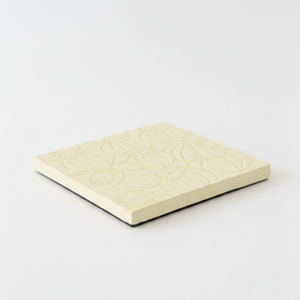 Table Tale: Square Clay Coaster