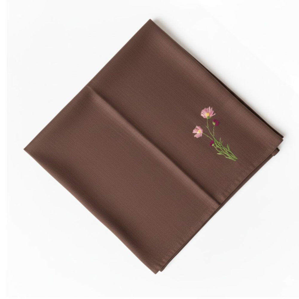 Flore: Embroidered Cotton Tea Towel