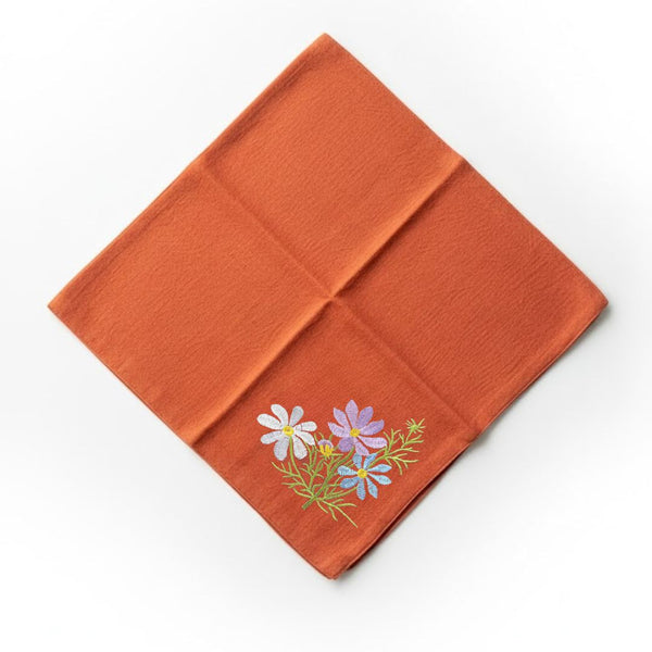 Flore: Embroidered Cotton Tea Towel