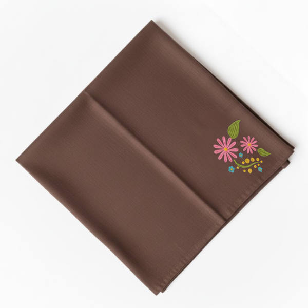 Flore: Embroidered Cotton Tea Towel