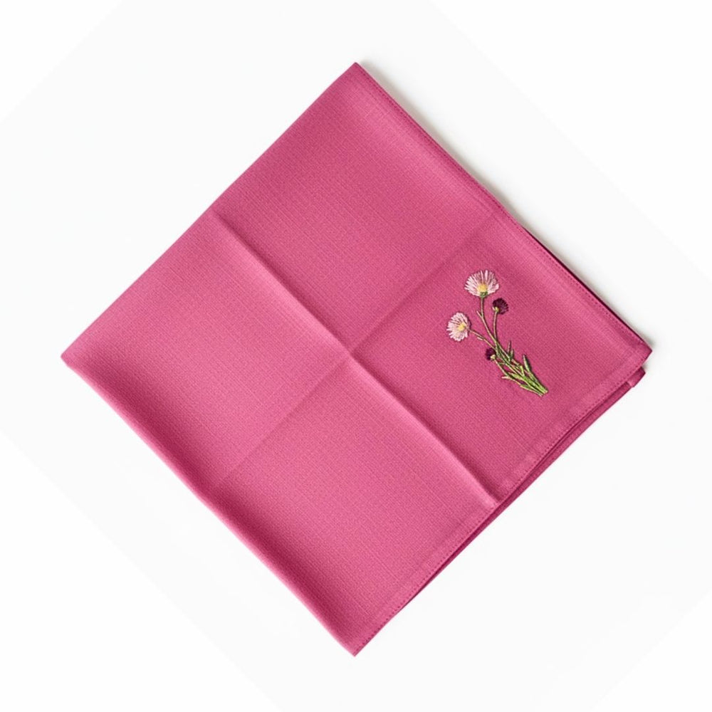 Flore: Embroidered Cotton Tea Towel