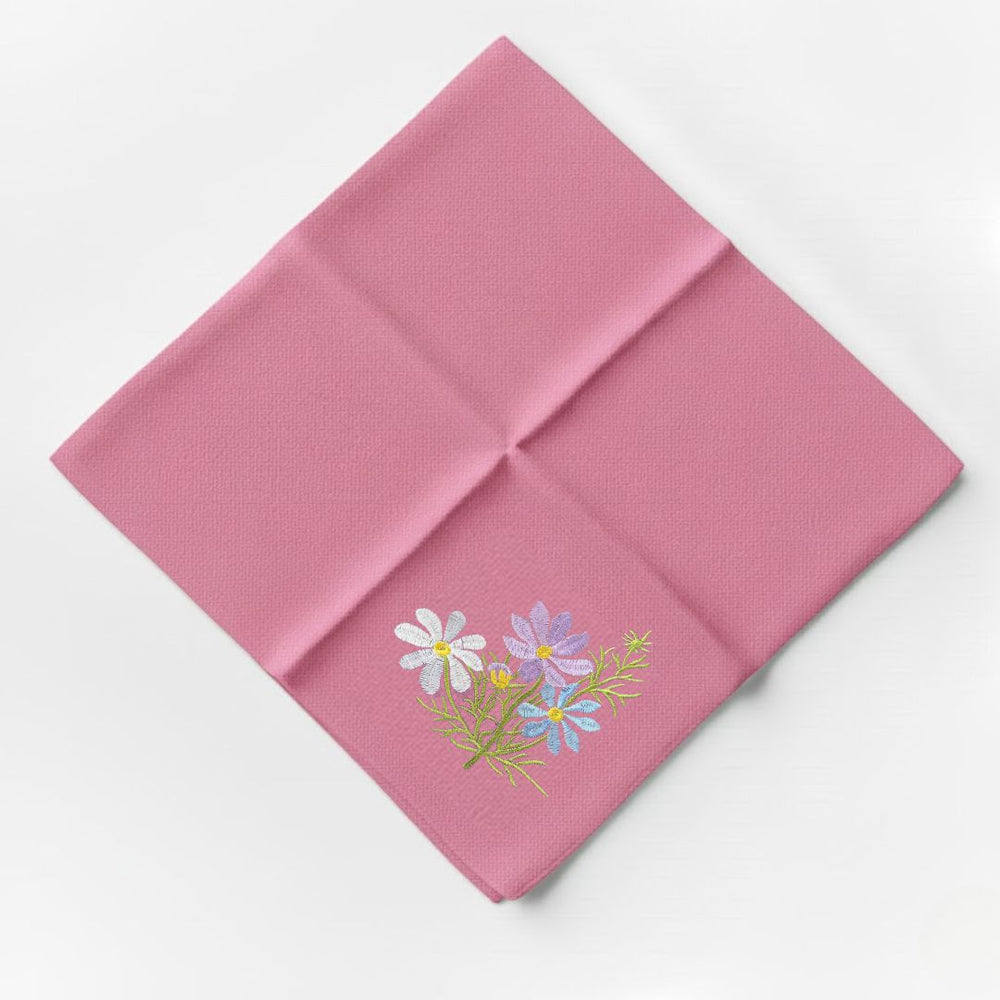 Flore: Embroidered Cotton Tea Towel