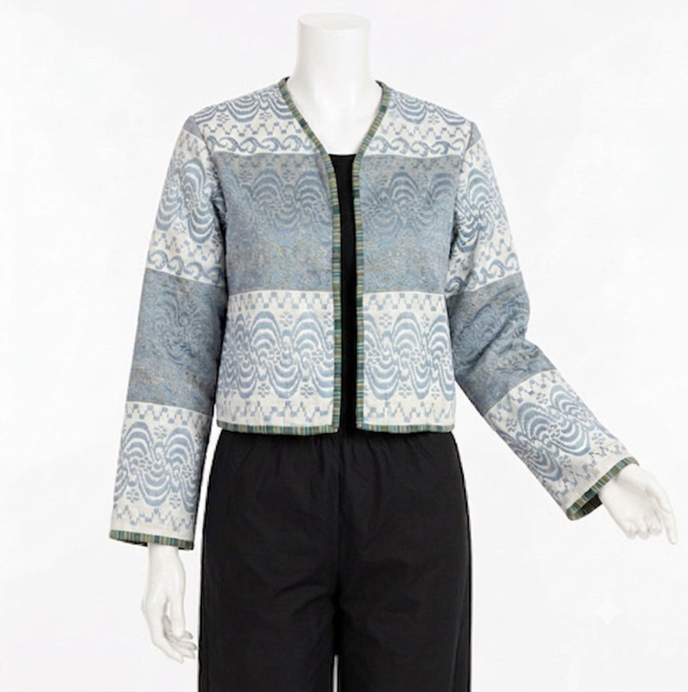 Twal Tar Jacket (Ocean Blue and White)