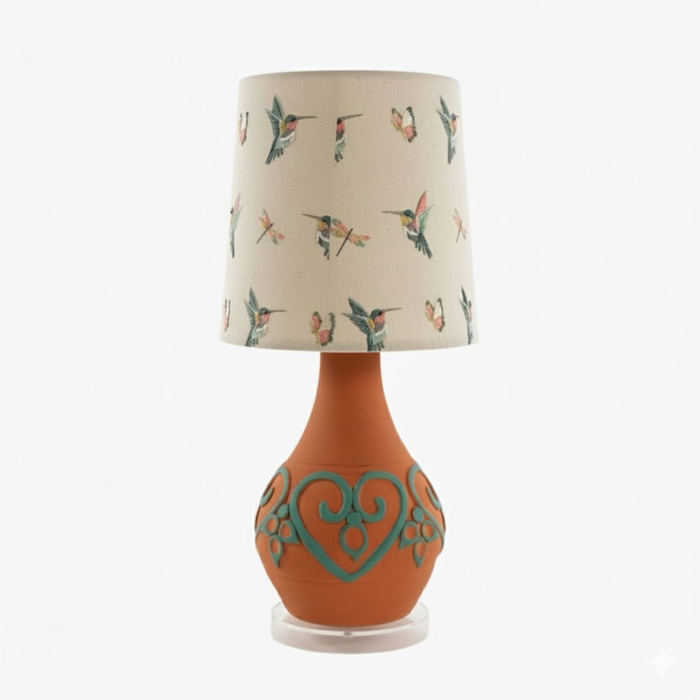 Fabric Lamp: Love Birds